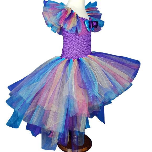 BLACK FRIDAY SALE - TuTu Dress Hi-Lo Lined Bodice Size 6 - 8 youth NWT Handmade - Picture 4 of 10